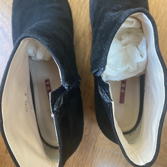 PRADA small wedge heel boots - Picture 6 of 8